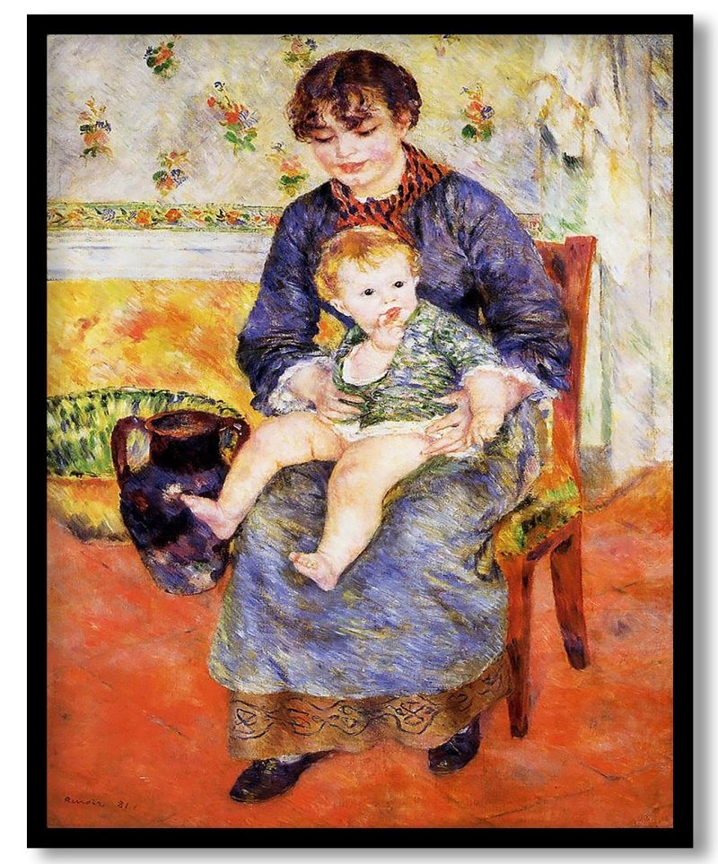 Mother and Child by Pierre Auguste Renoir (1881)
