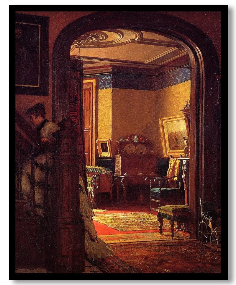 Not at Home by Eastman Johnson (1873)