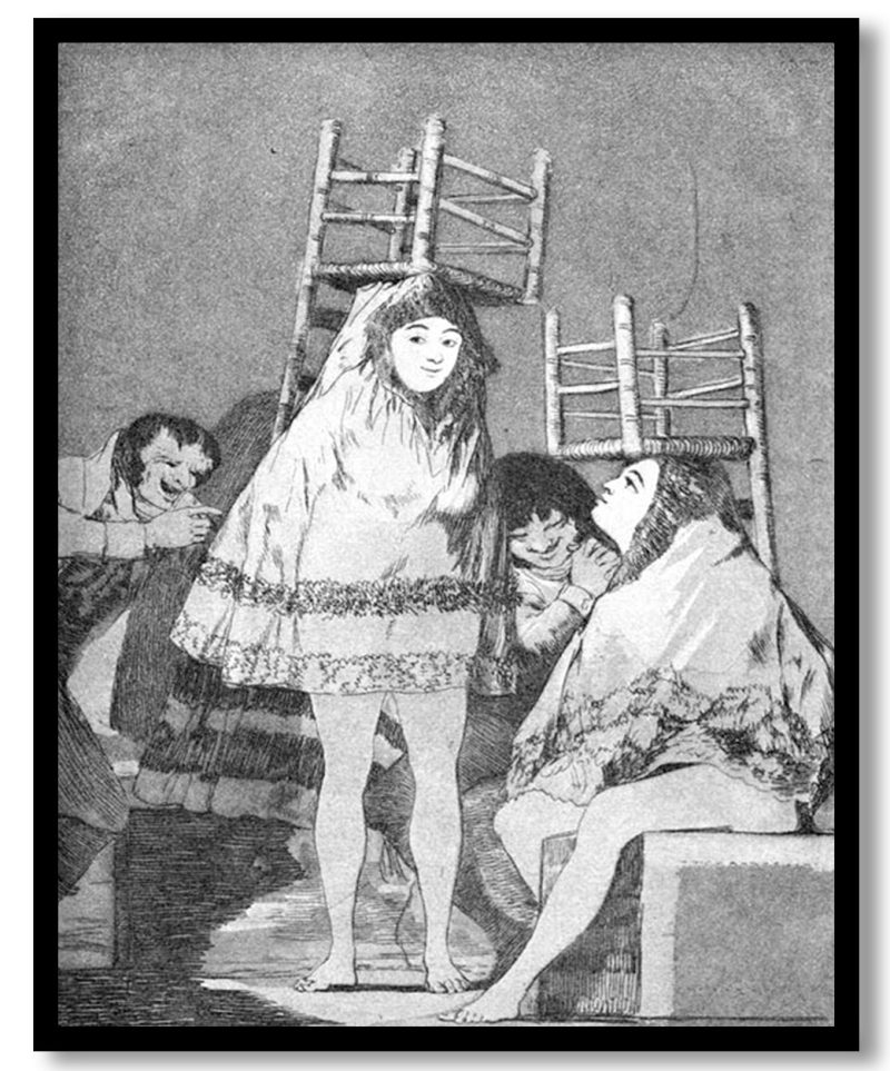 Now they are sitting well by Francisco Goya (1799)