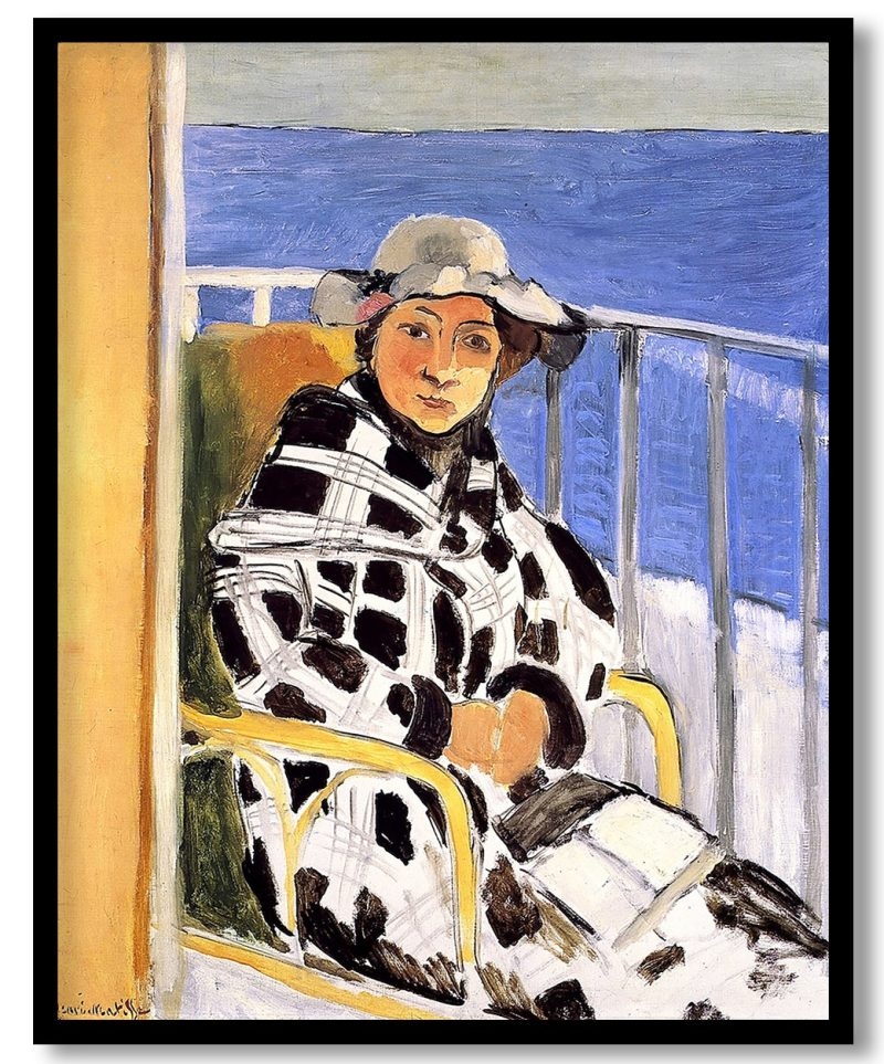 Mlle Matisse in a Scottish Plaid by Henri Matisse (1918)