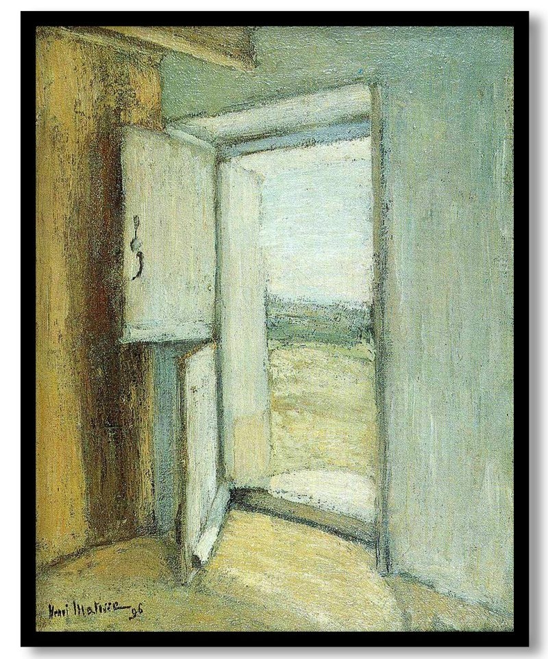 Open Door, Brittany by Henri Matisse (1896)
